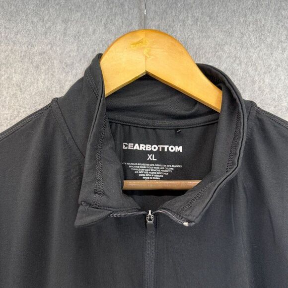 Men's Bearbottom Size XL Black Quarter- Zip‎ Pullover Base Layer Shirt Casual - Picture 2 of 9